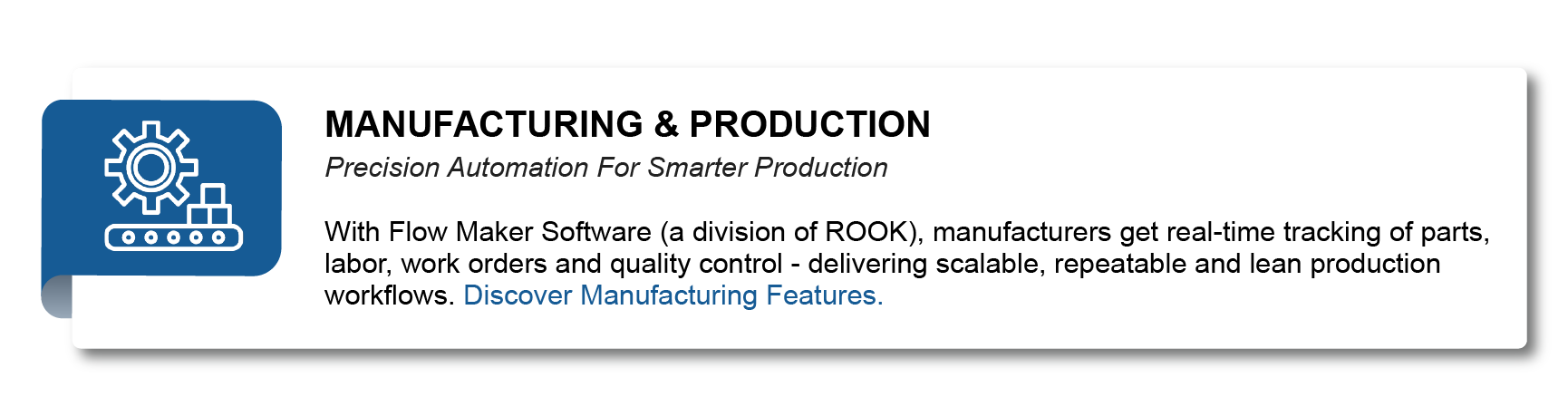 MANUFACTURING & PRODUCTION