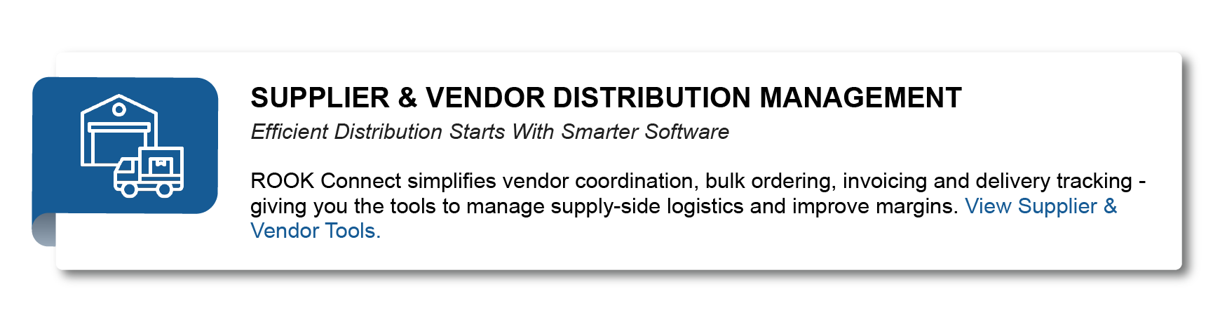 SUPPLIER & VENDOR DISTRIBUTION MANAGEMENT