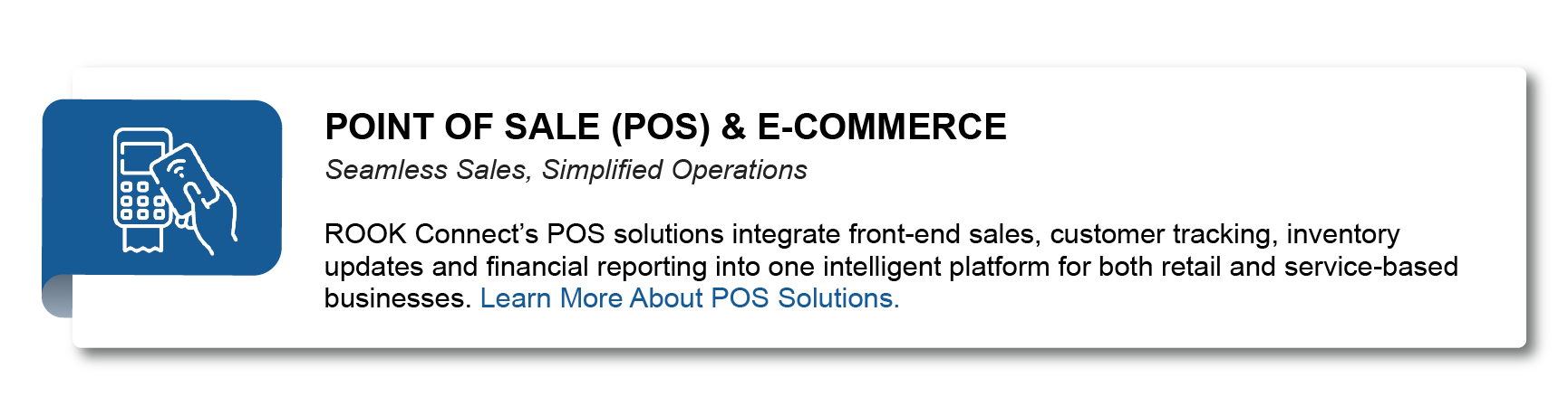 POINT OF SALE (POS) & E-COMMERCE