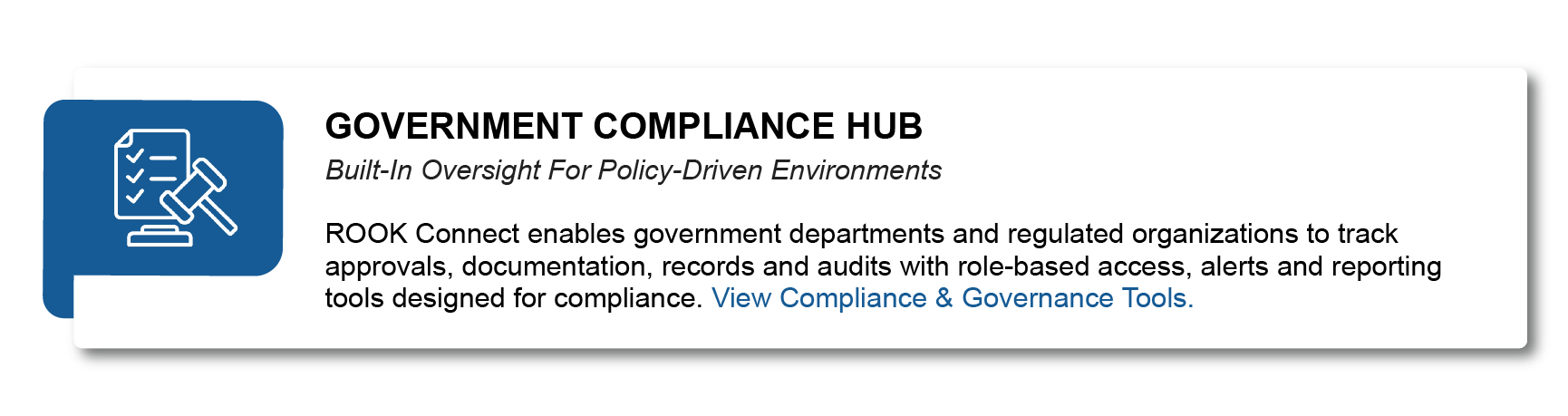 GOVERNMENT COMPLIANCE HUB